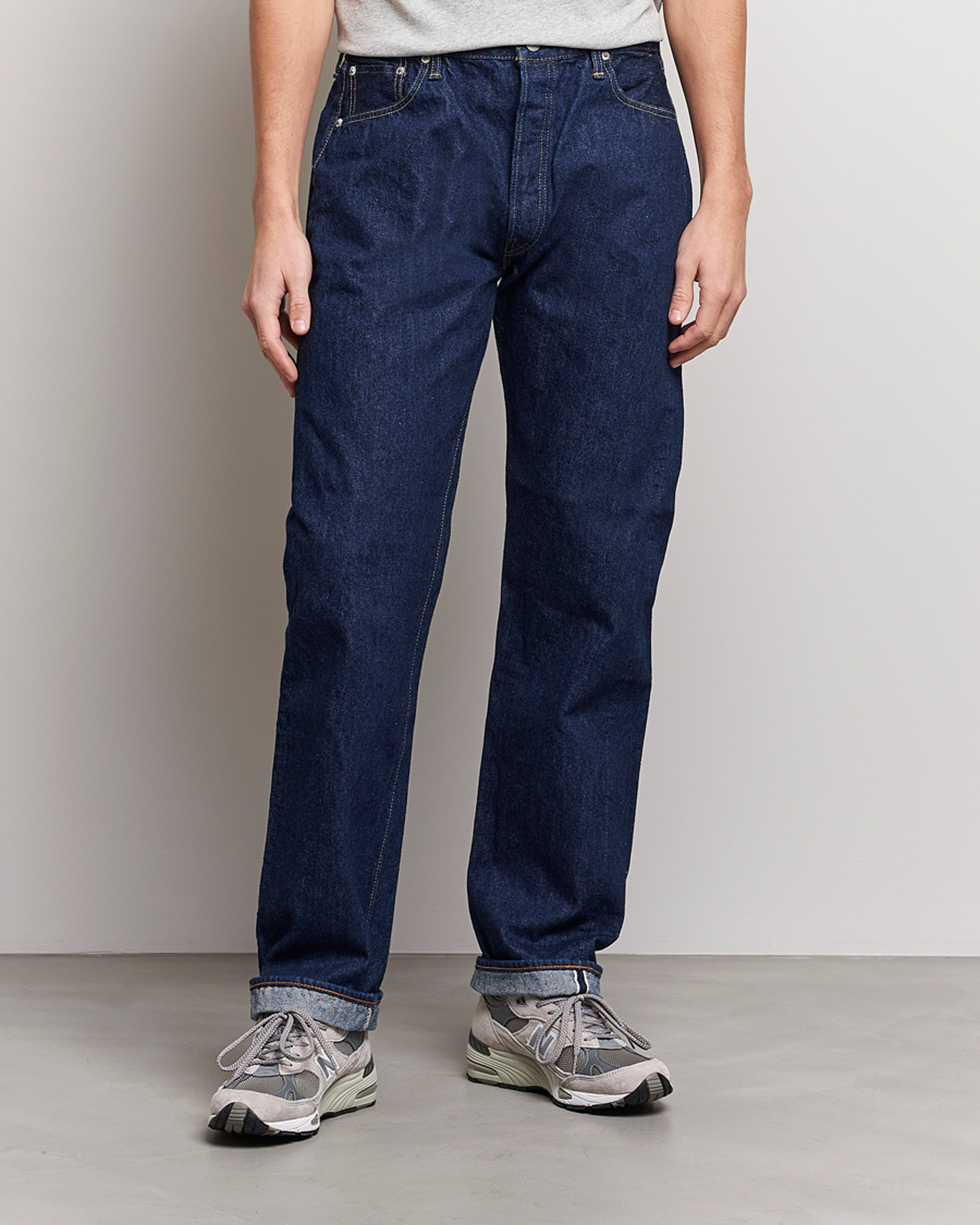 Herre | Blå jeans | orSlow | Straight Fit 105 Selvedge Jeans One Wash