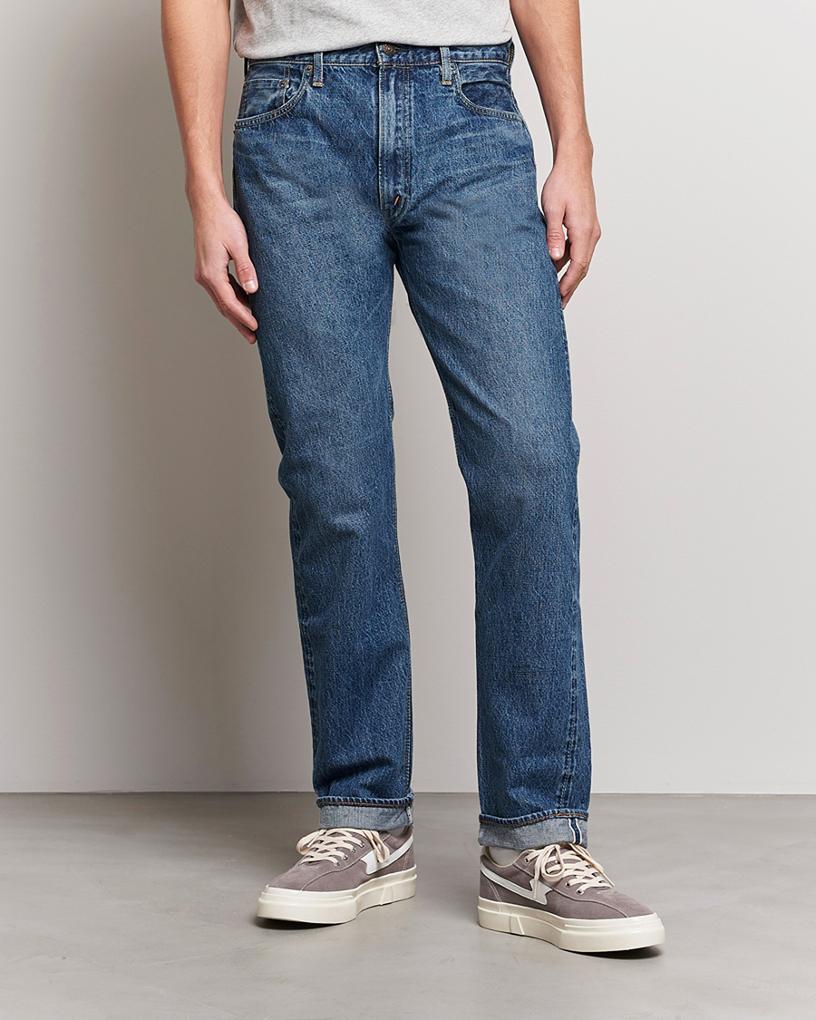 Herre | Blå jeans | orSlow | Slim Fit 107 Selvedge Jeans 2 Year Wash