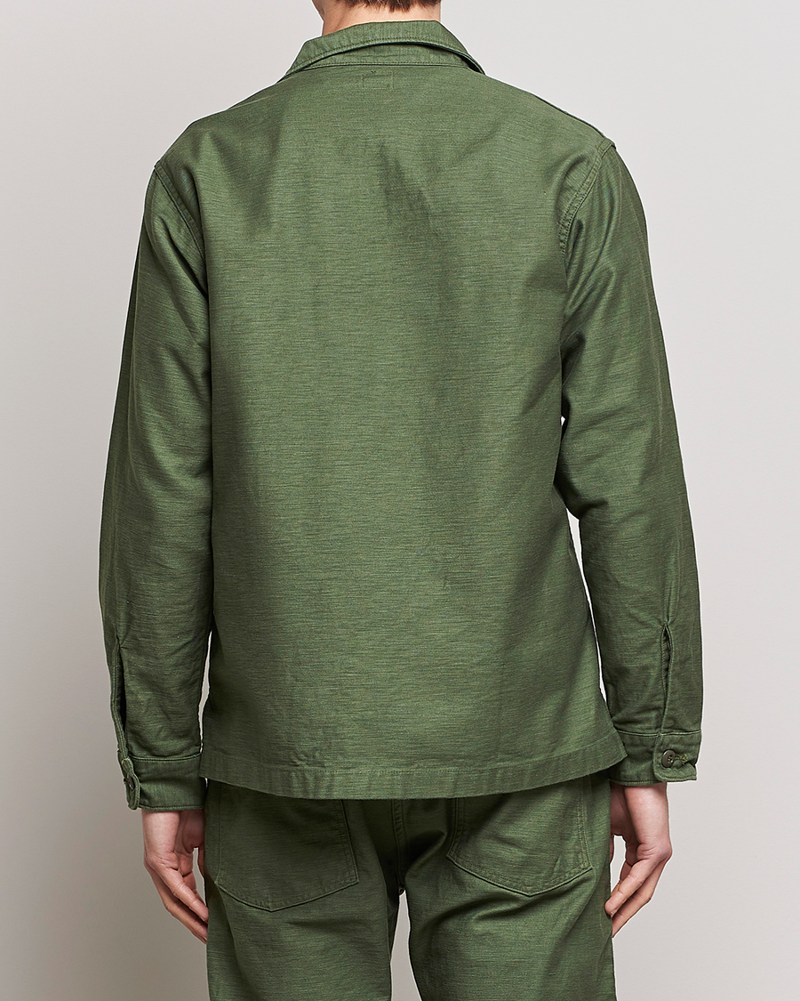 Herre | Skjorter | orSlow | Cotton Sateen US Army Overshirt Green