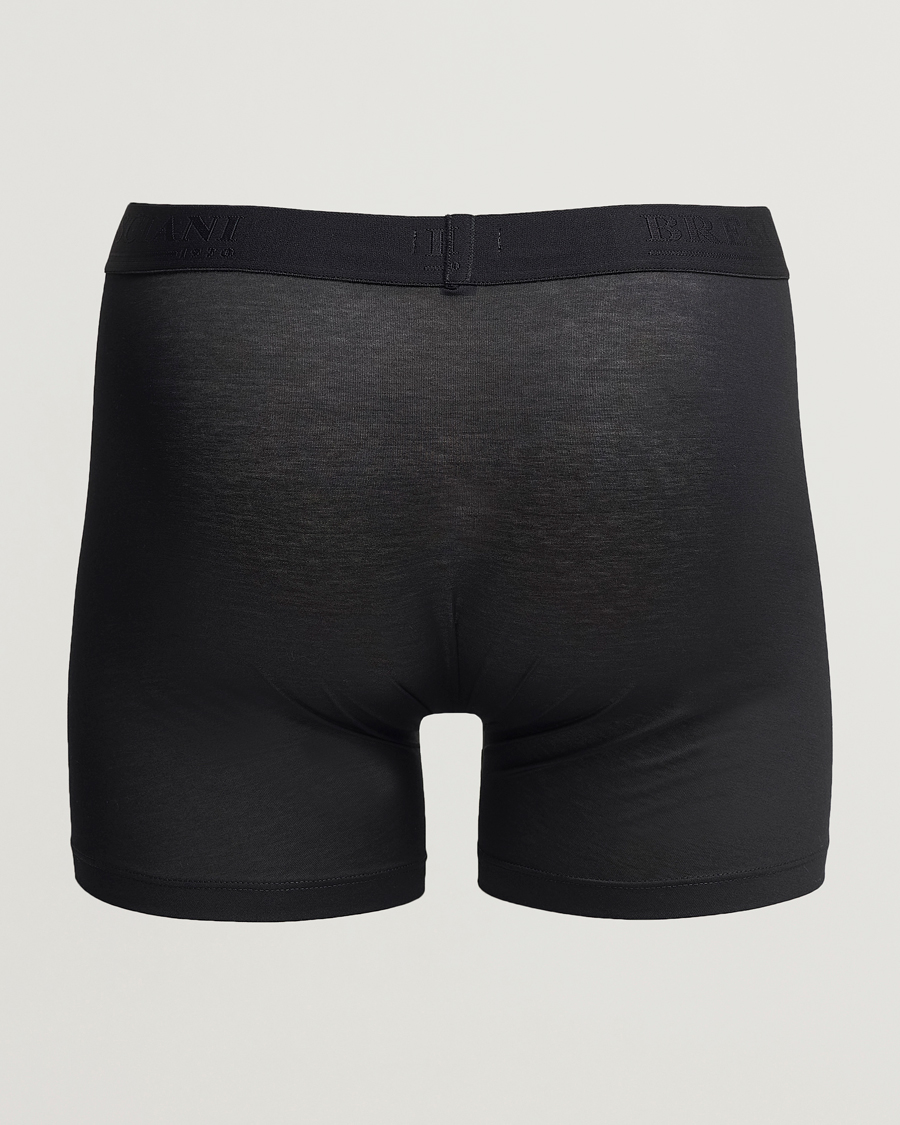 Herre | Boxershorts | Bresciani | Cotton Boxer Trunk Black