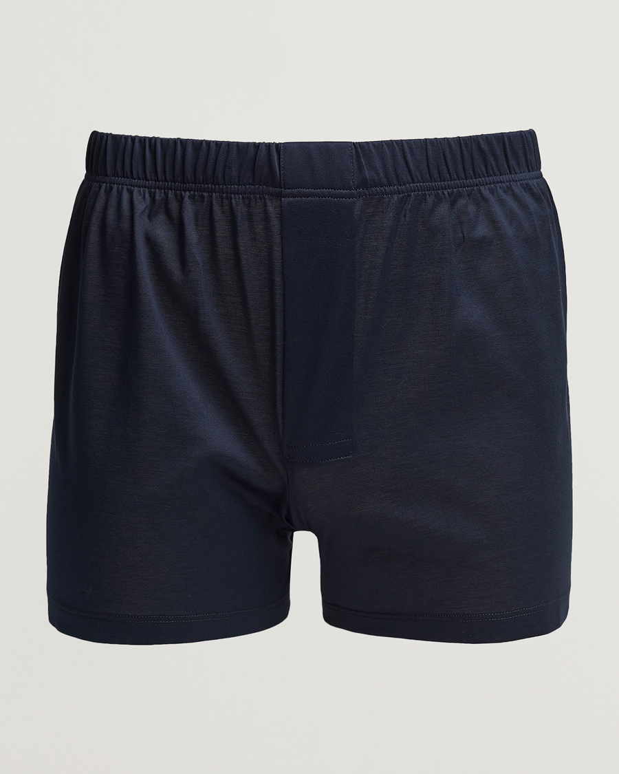 Herre | Undertøj | Bresciani | Cotton Boxer Brief Navy