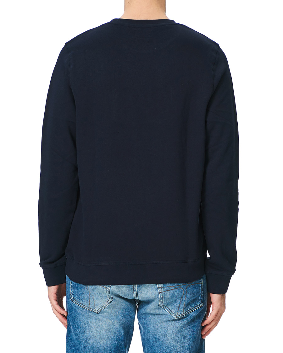Herre | Trøjer | Lexington | Barry Cotton Flag Sweatshirt Dark Blue