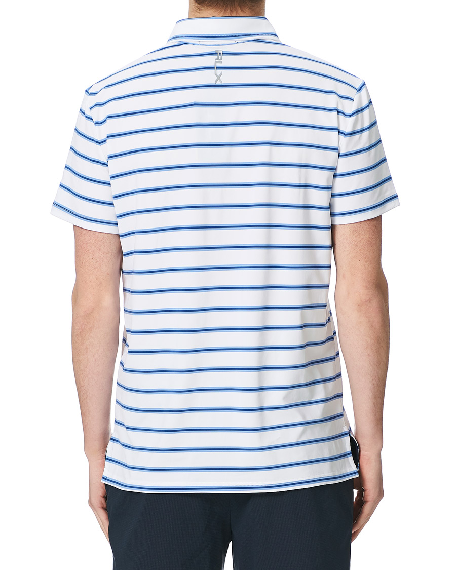 Herre | Polotrøjer | RLX Ralph Lauren | Airflow Stripe Polo Pure White/Blue