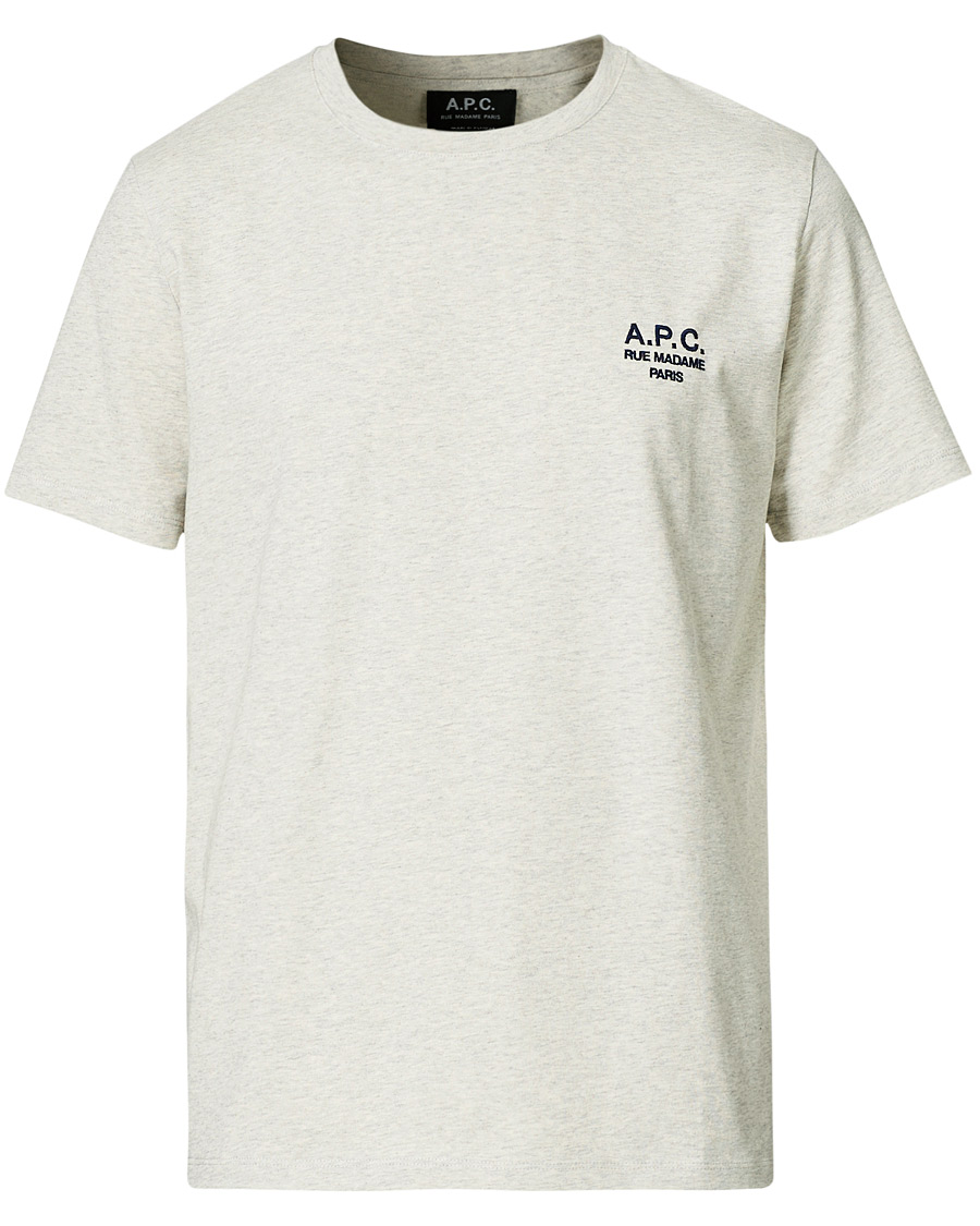 Herre | T-Shirts | A.P.C. | Raymond Short Sleeve T-Shirt Ecru