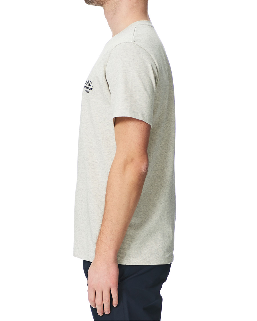 Herre | T-Shirts | A.P.C. | Raymond Short Sleeve T-Shirt Ecru