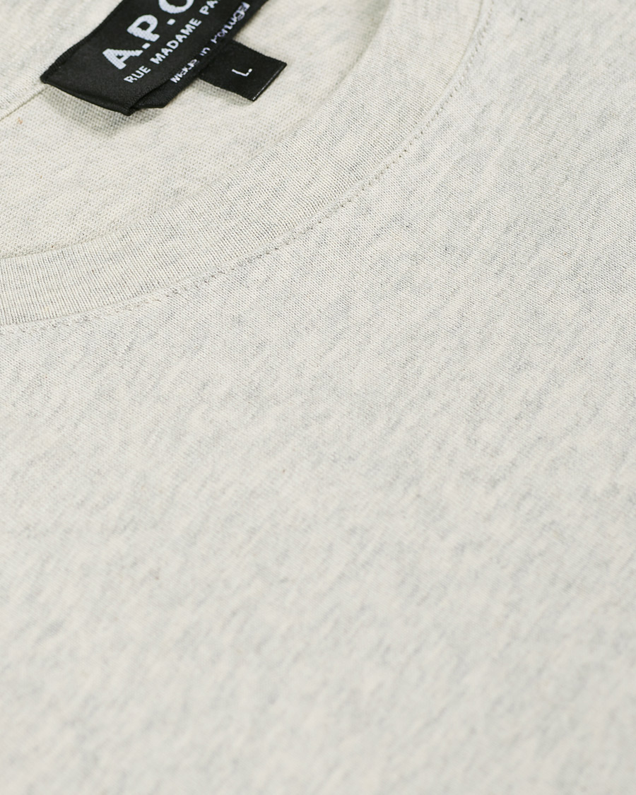 Herre | T-Shirts | A.P.C. | Raymond Short Sleeve T-Shirt Ecru