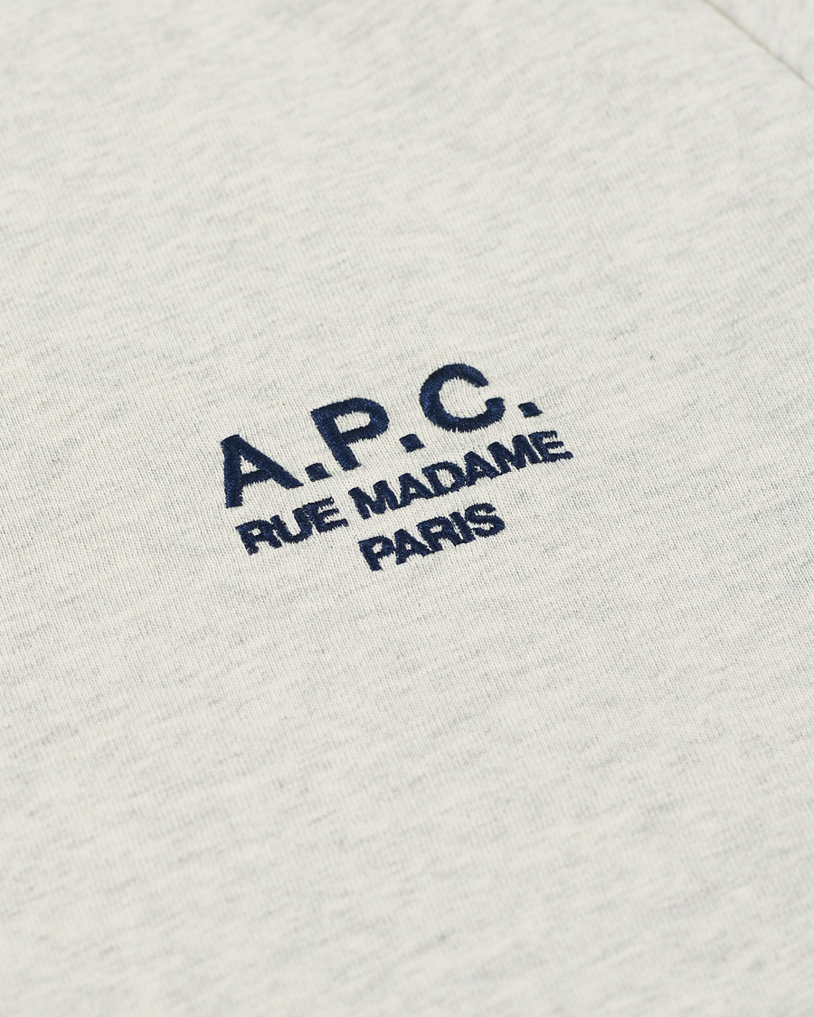 Herre | T-Shirts | A.P.C. | Raymond Short Sleeve T-Shirt Ecru
