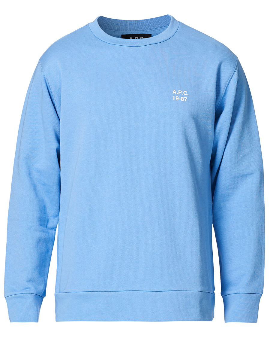 Herre | Trøjer | A.P.C. | Mike Vintage Sweatshirt Light Blue