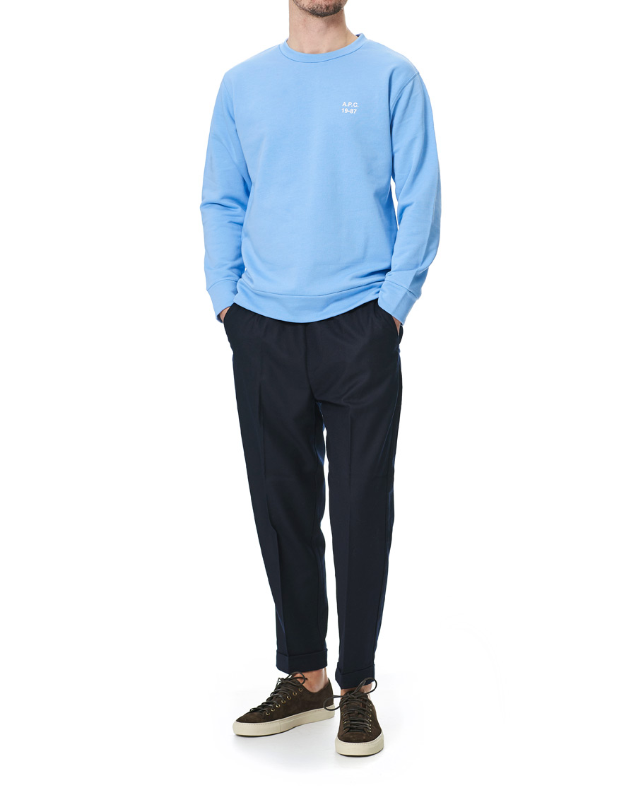 Herre | Trøjer | A.P.C. | Mike Vintage Sweatshirt Light Blue