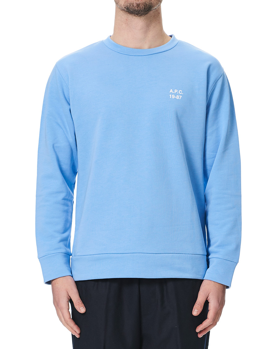 Herre | Trøjer | A.P.C. | Mike Vintage Sweatshirt Light Blue