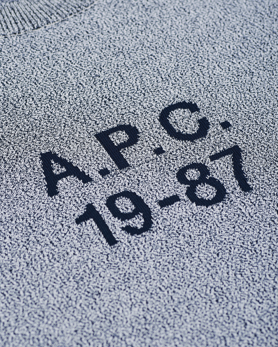 Herre | Trøjer | A.P.C. | 1987 Pullover Steel Blue