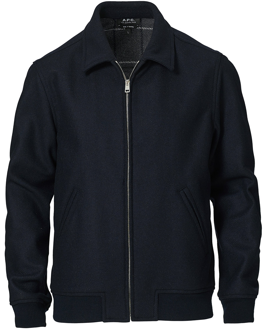 Herre | Jakker | A.P.C. | Wool Bomber jacket Navy
