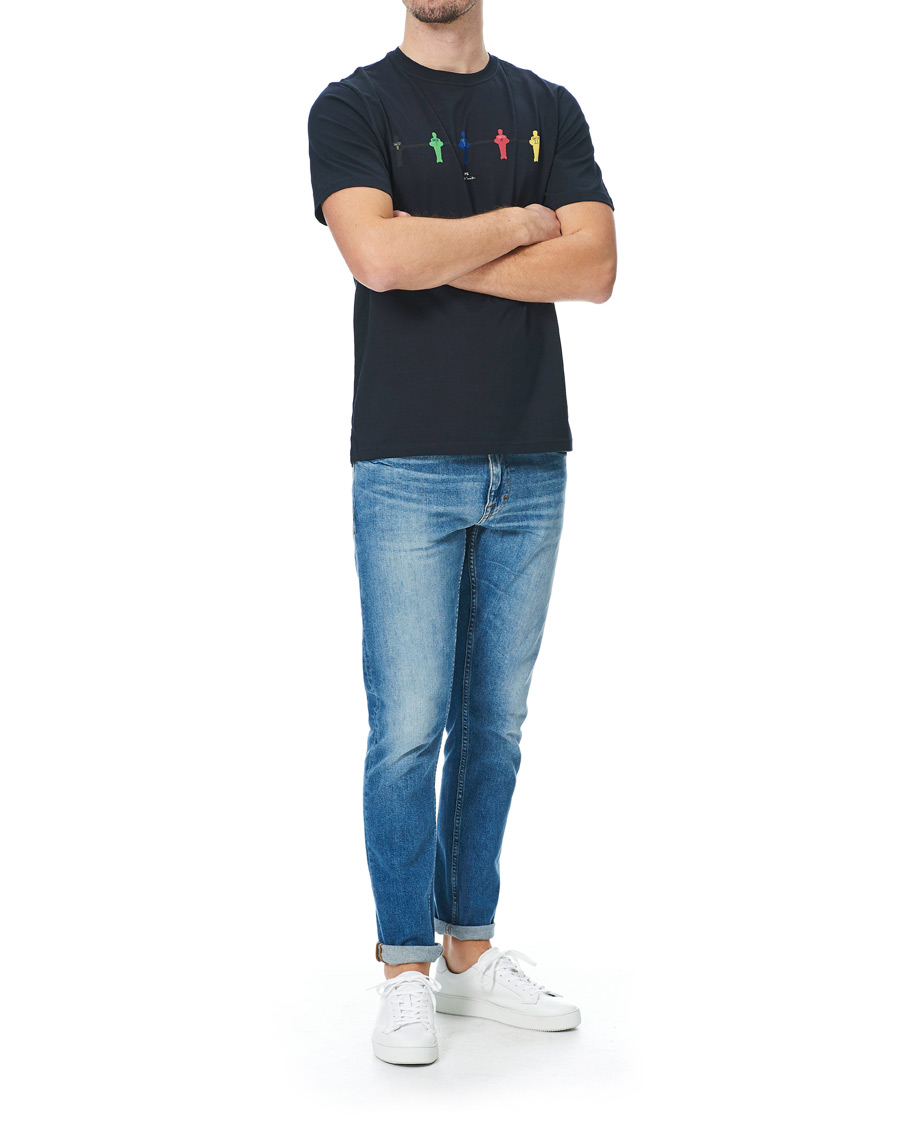 Herre | T-Shirts | PS Paul Smith | Regular Fit Table Football Tee Navy