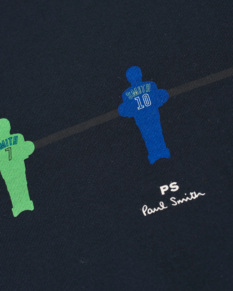 Herre | T-Shirts | PS Paul Smith | Regular Fit Table Football Tee Navy