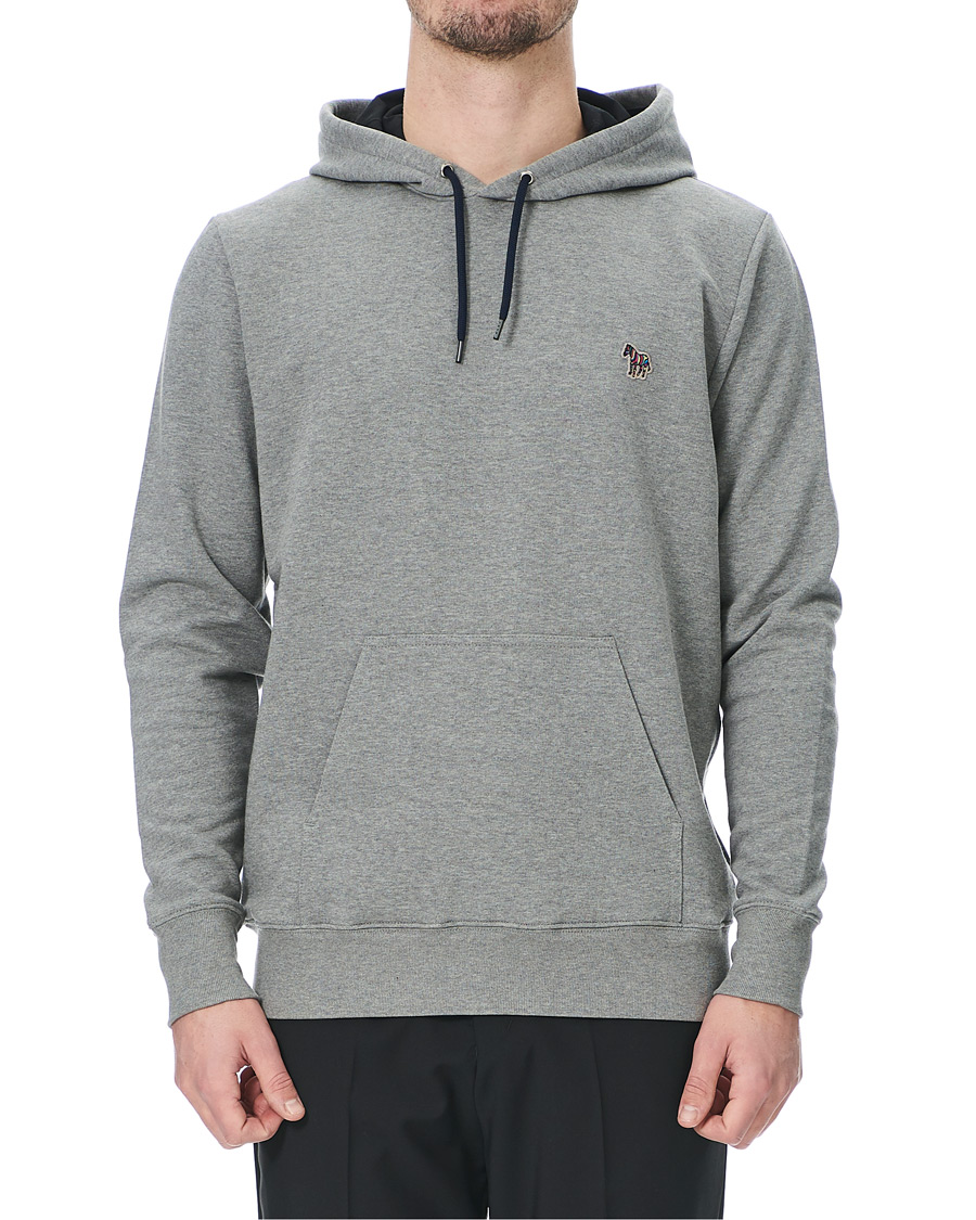 Herre | Trøjer | PS Paul Smith | Zebra Hoodie Grey Melange