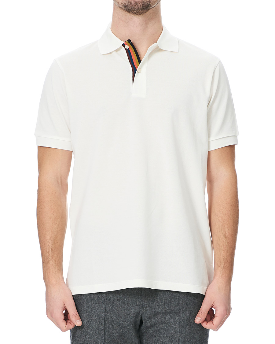 Herre | Polotrøjer | Paul Smith | Placket Stripe Polo White
