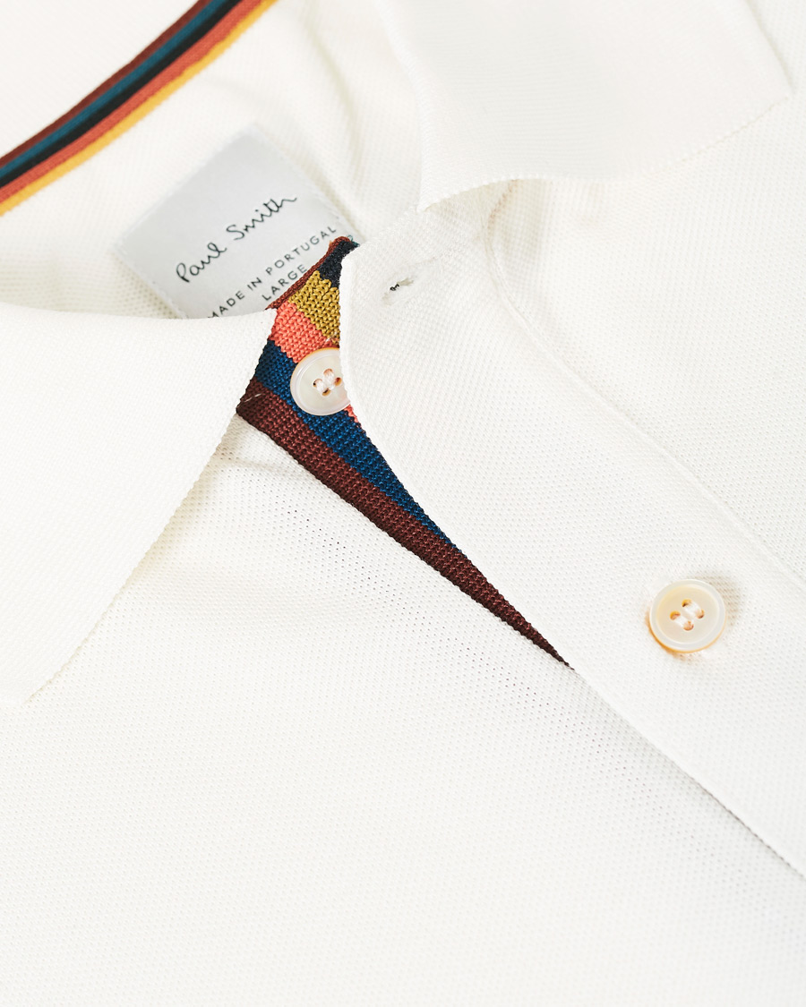 Herre | Polotrøjer | Paul Smith | Placket Stripe Polo White