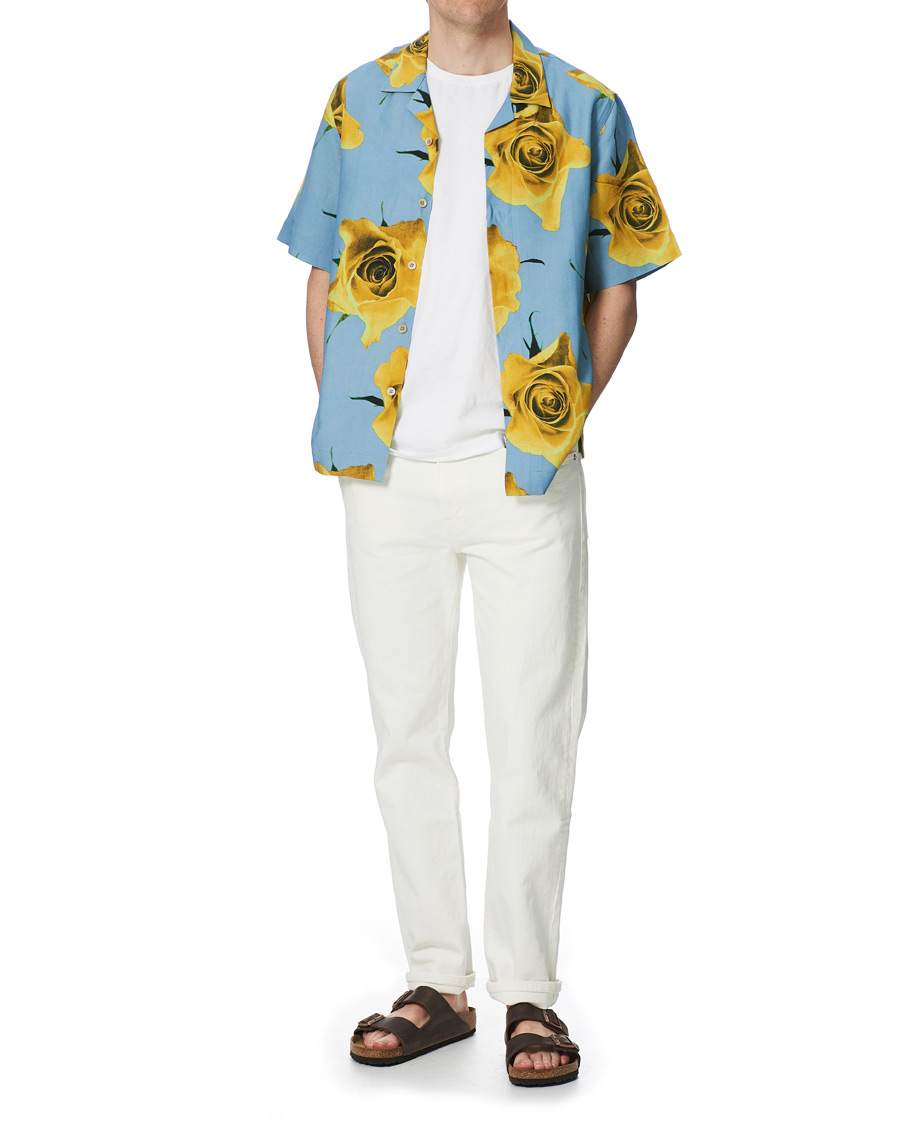 Herre | Skjorter | Paul Smith | Tailored Fit Flower Print Resort Shirt Green