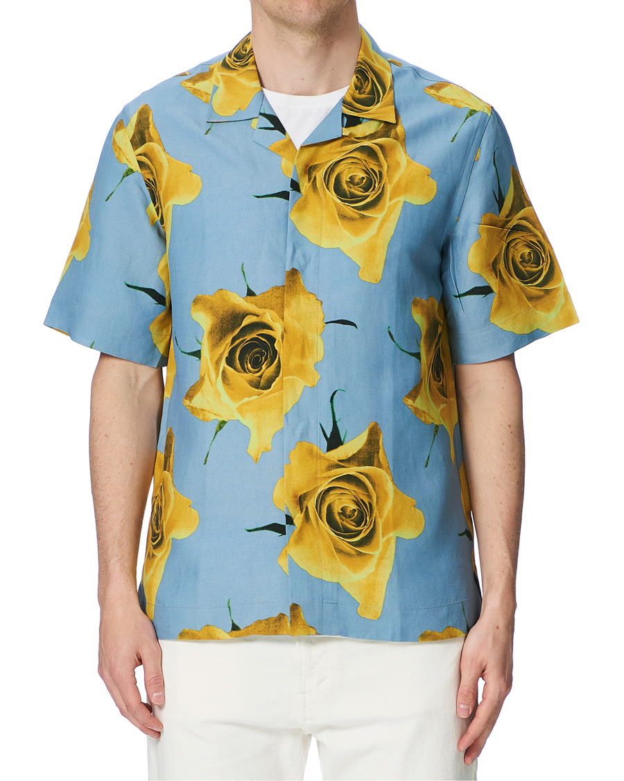 Herre | Skjorter | Paul Smith | Tailored Fit Flower Print Resort Shirt Green