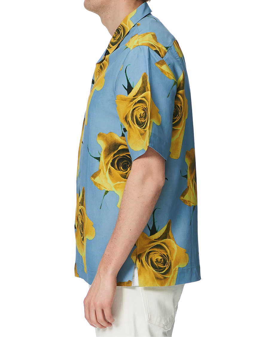 Herre | Skjorter | Paul Smith | Tailored Fit Flower Print Resort Shirt Green