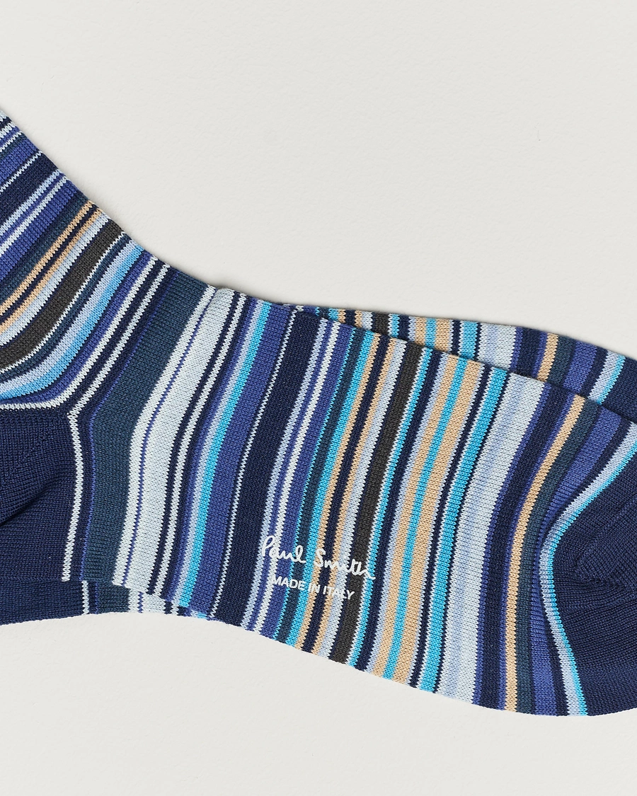 Herre | Wardrobe basics | Paul Smith | Mulitstripe Socks Navy