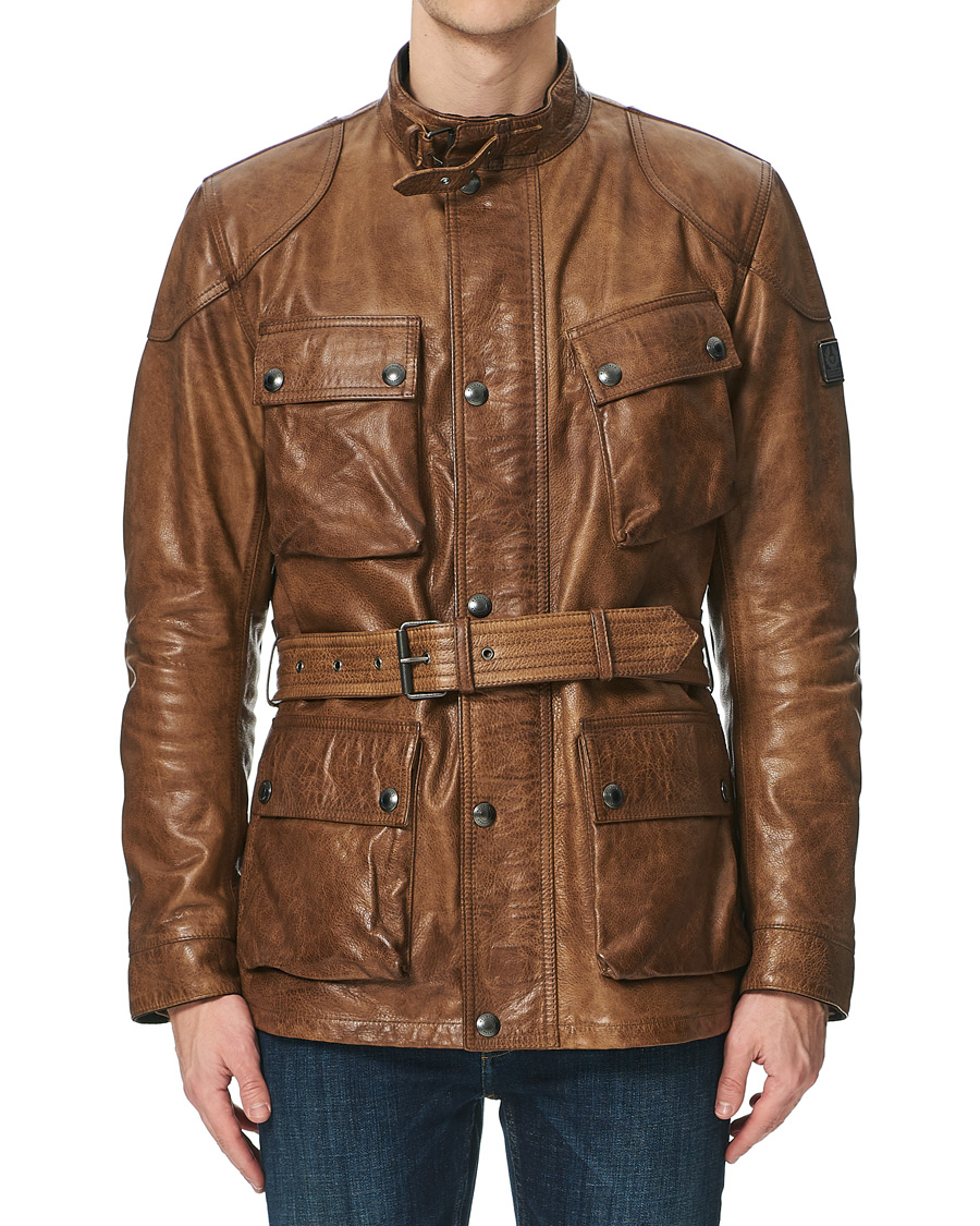 Herre | Jakker | Belstaff | Trialmaster Panther 2.0 Leather Jacket Burnished Gold