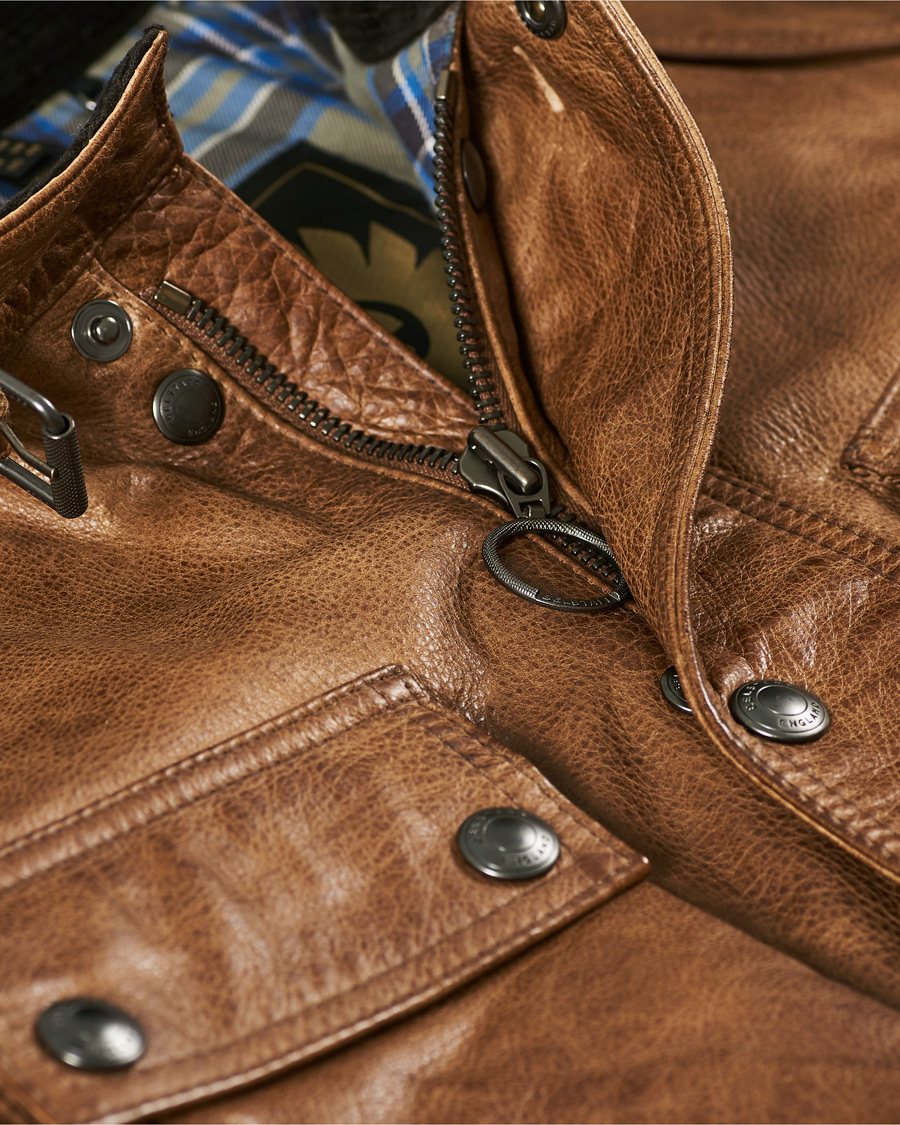Herre | Jakker | Belstaff | Trialmaster Panther 2.0 Leather Jacket Burnished Gold