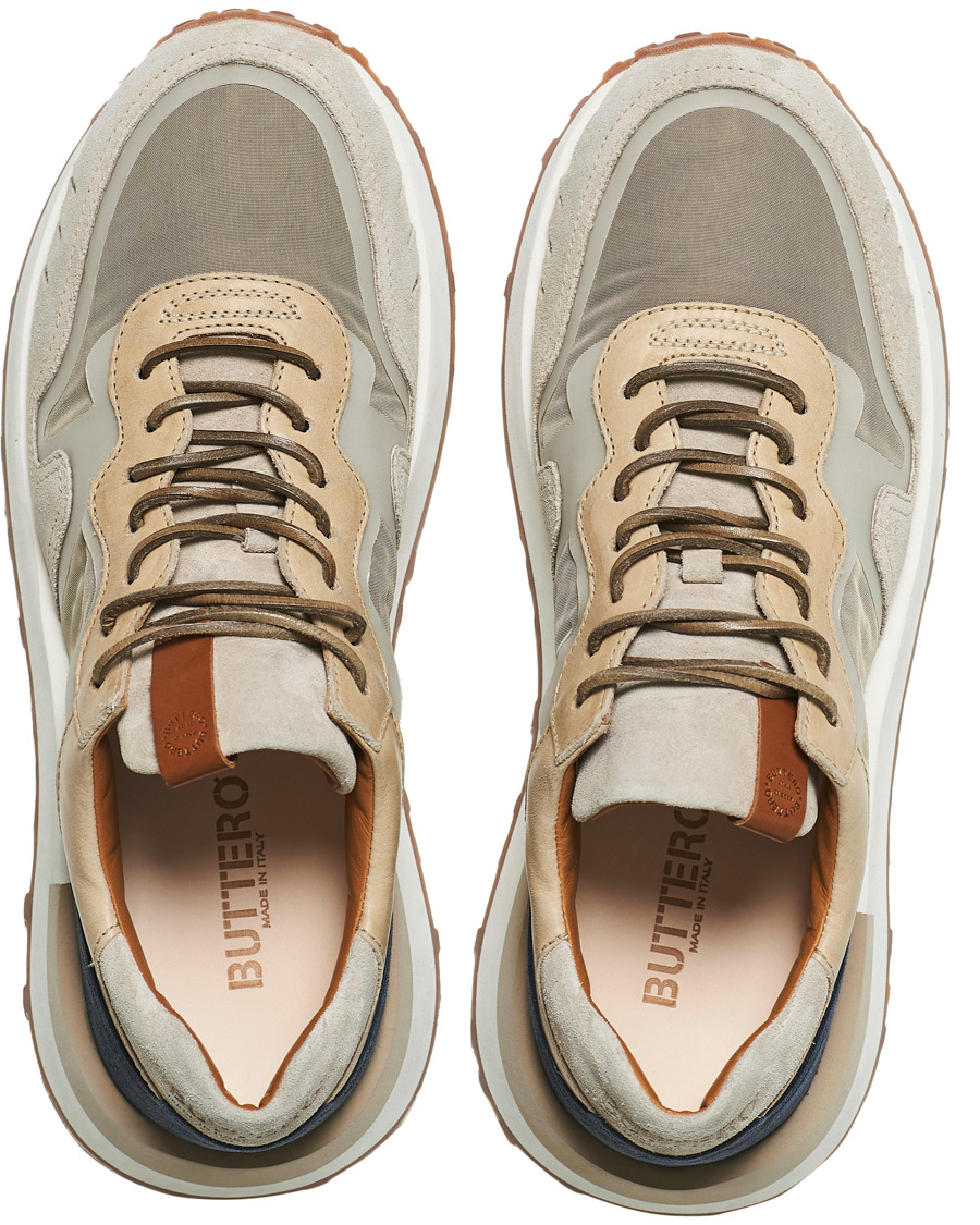 Herre | Buttero Futura Running Sneaker Beige Multi | Buttero | Futura Running Sneaker Beige Multi
