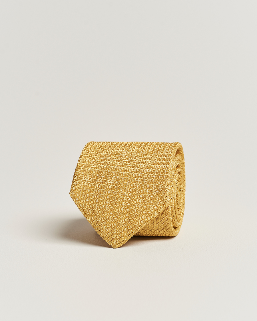 Herre | Amanda Christensen Silk Grenadine 8 cm Tie Lemon | Amanda Christensen | Silk Grenadine 8 cm Tie Lemon