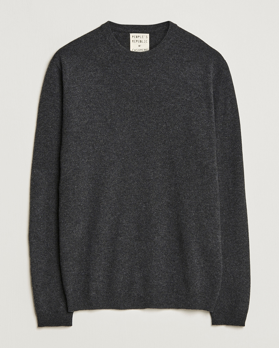 Herre | Trøjer | People's Republic of Cashmere | Cashmere Roundneck Dark Grey