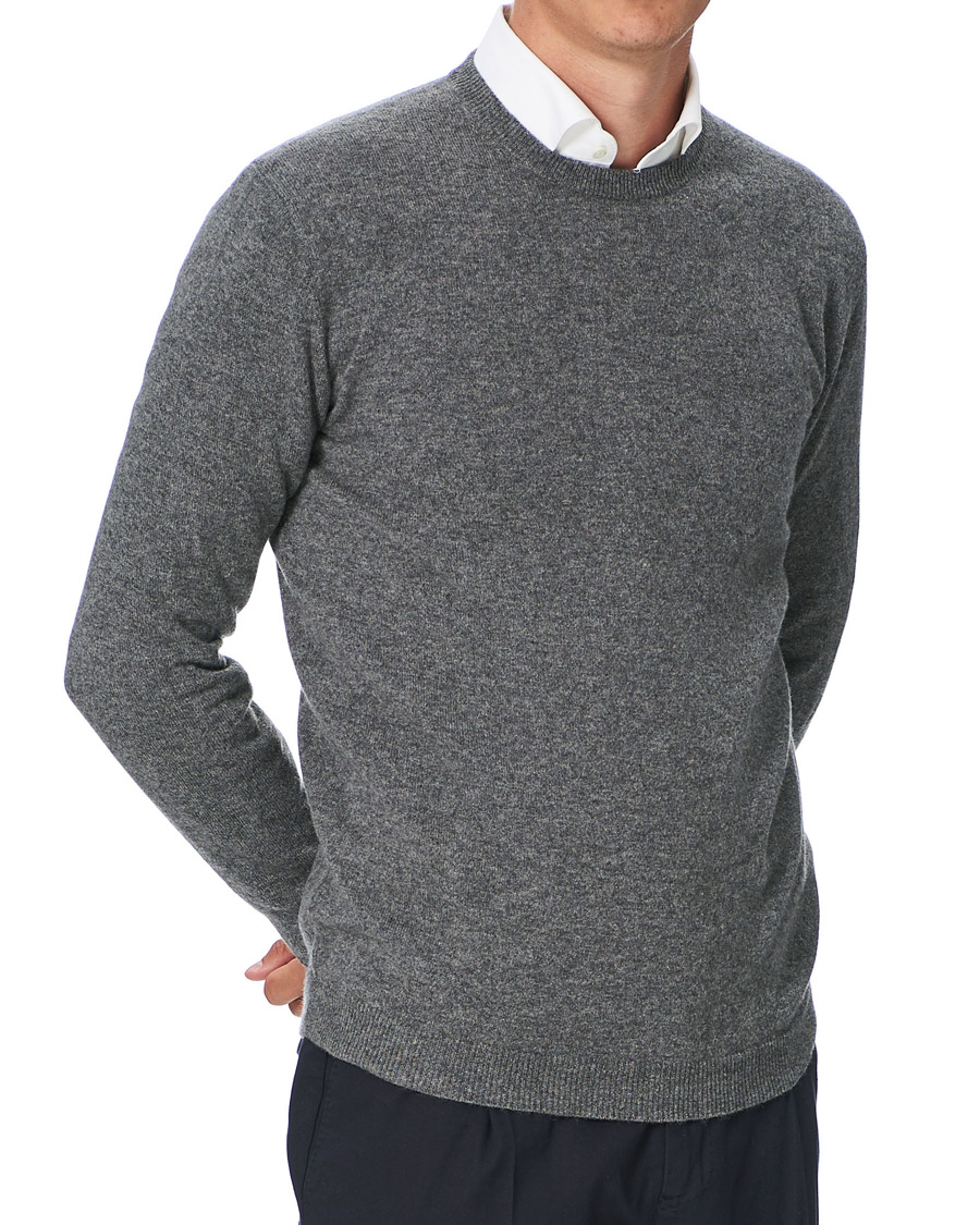 Herre | Trøjer | People's Republic of Cashmere | Cashmere Roundneck Heather Grey