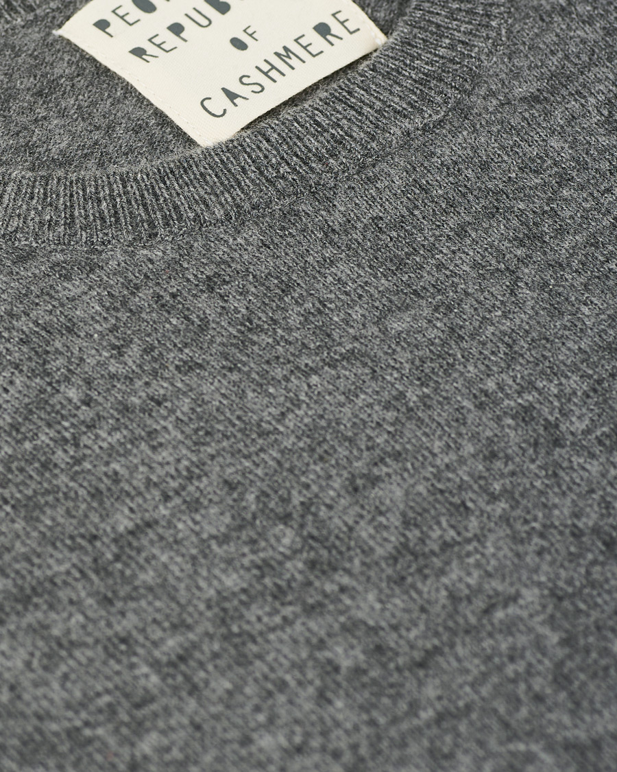 Herre | Trøjer | People's Republic of Cashmere | Cashmere Roundneck Heather Grey