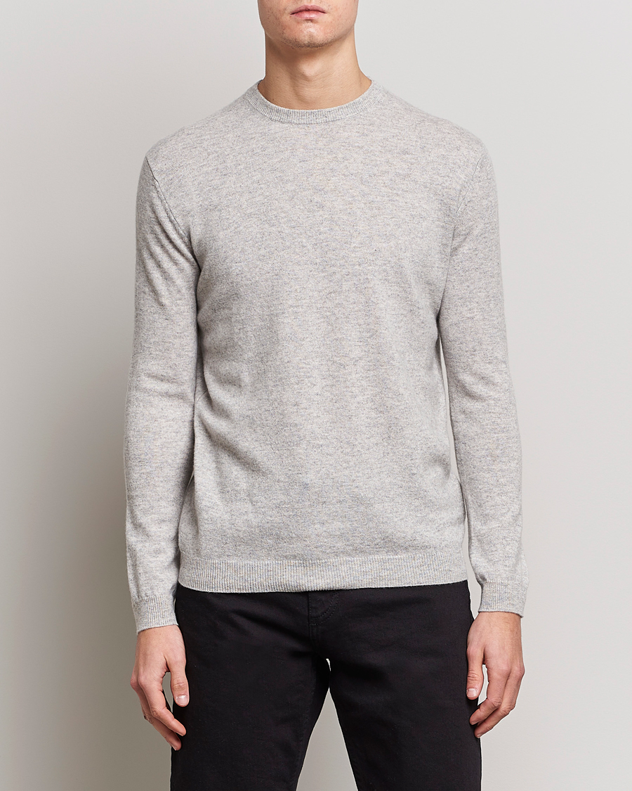 Herre | Pullovers med rund hals | People's Republic of Cashmere | Cashmere Roundneck Ash Grey