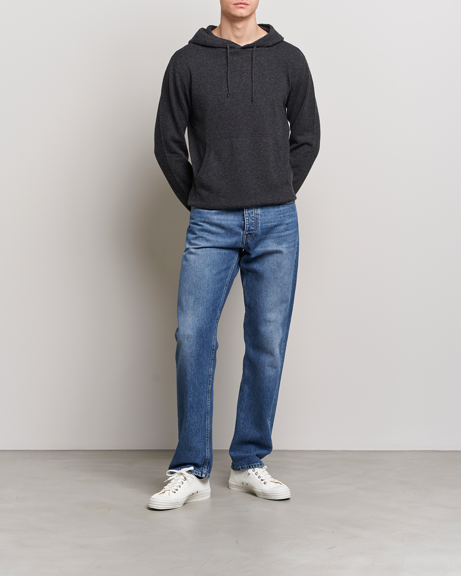 Herre | The Classics of Tomorrow | People's Republic of Cashmere | Cashmere Hoodie Dark Grey