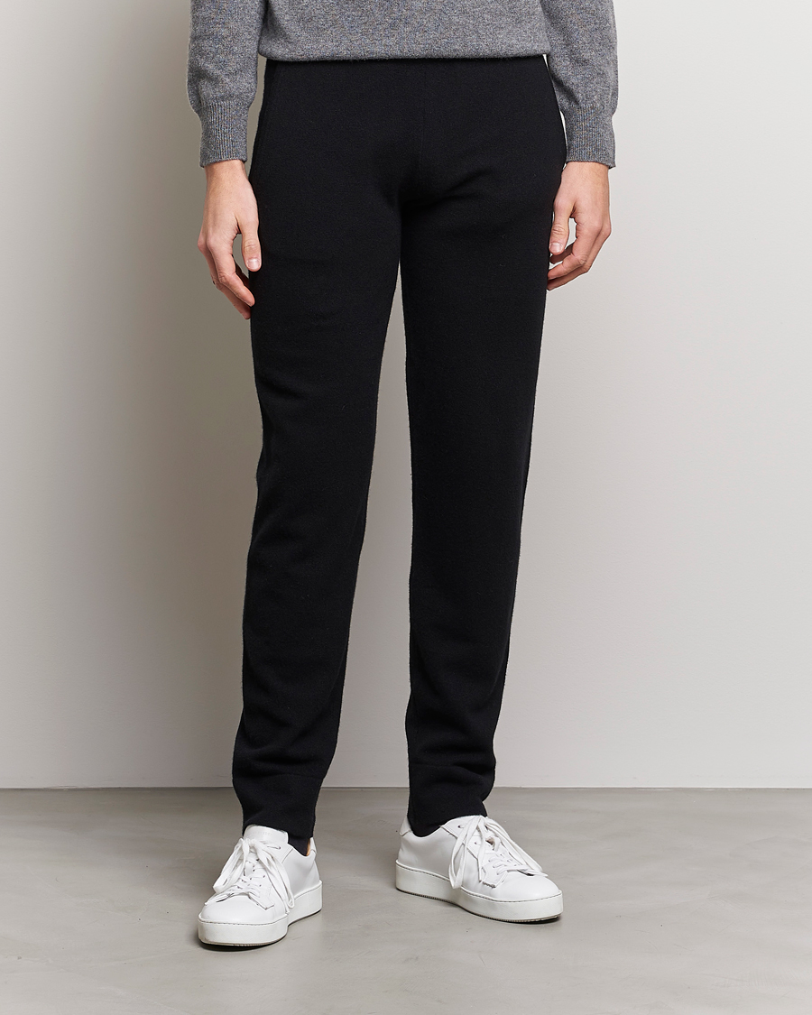 Herre | Wardrobe basics | People's Republic of Cashmere | Cashmere Sweatpants Black