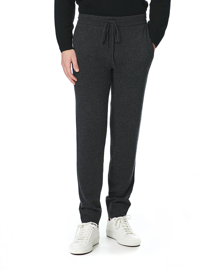 Herre | Bukser | People's Republic of Cashmere | Cashmere Sweatpants Dark Grey