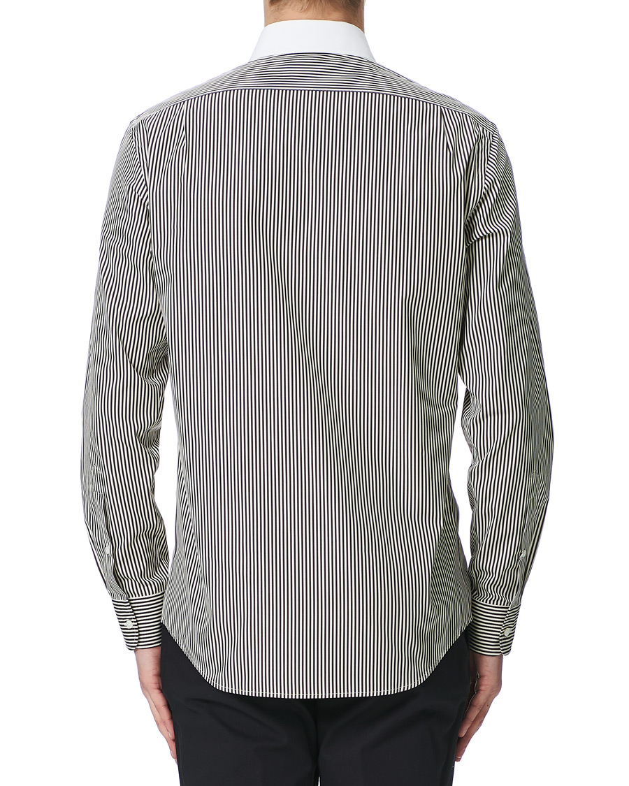 Herre | Skjorter | Ralph Lauren Purple Label | Bengal Striped Shirt Brown/Cream