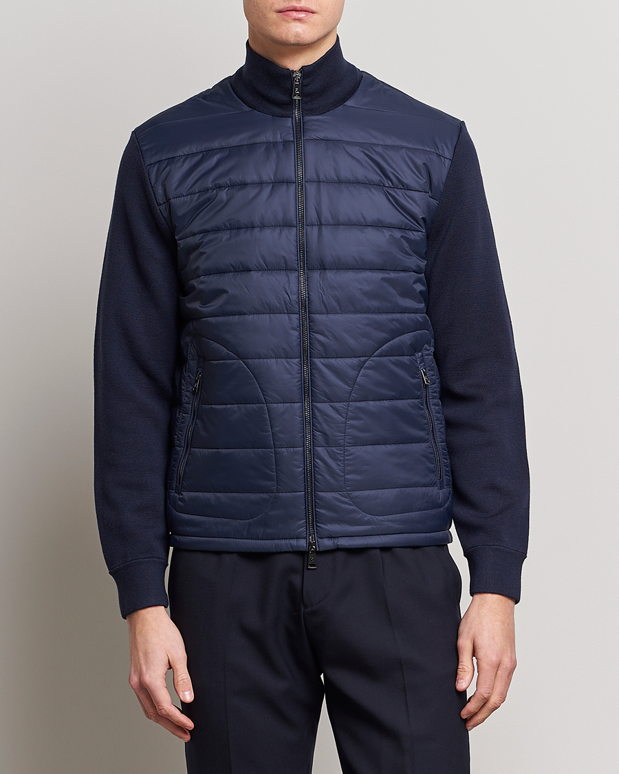 Herre | Jakker | Ralph Lauren Purple Label | Hybrid Zip Jacket Navy