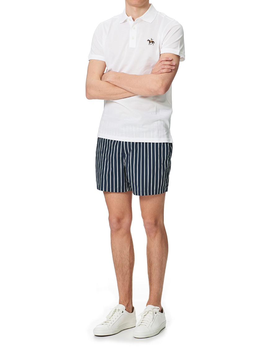 Herre | Badebukser | Ralph Lauren Purple Label | Riviera Swim Trunks Navy/White