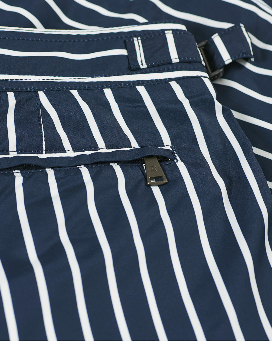 Herre | Badebukser | Ralph Lauren Purple Label | Riviera Swim Trunks Navy/White