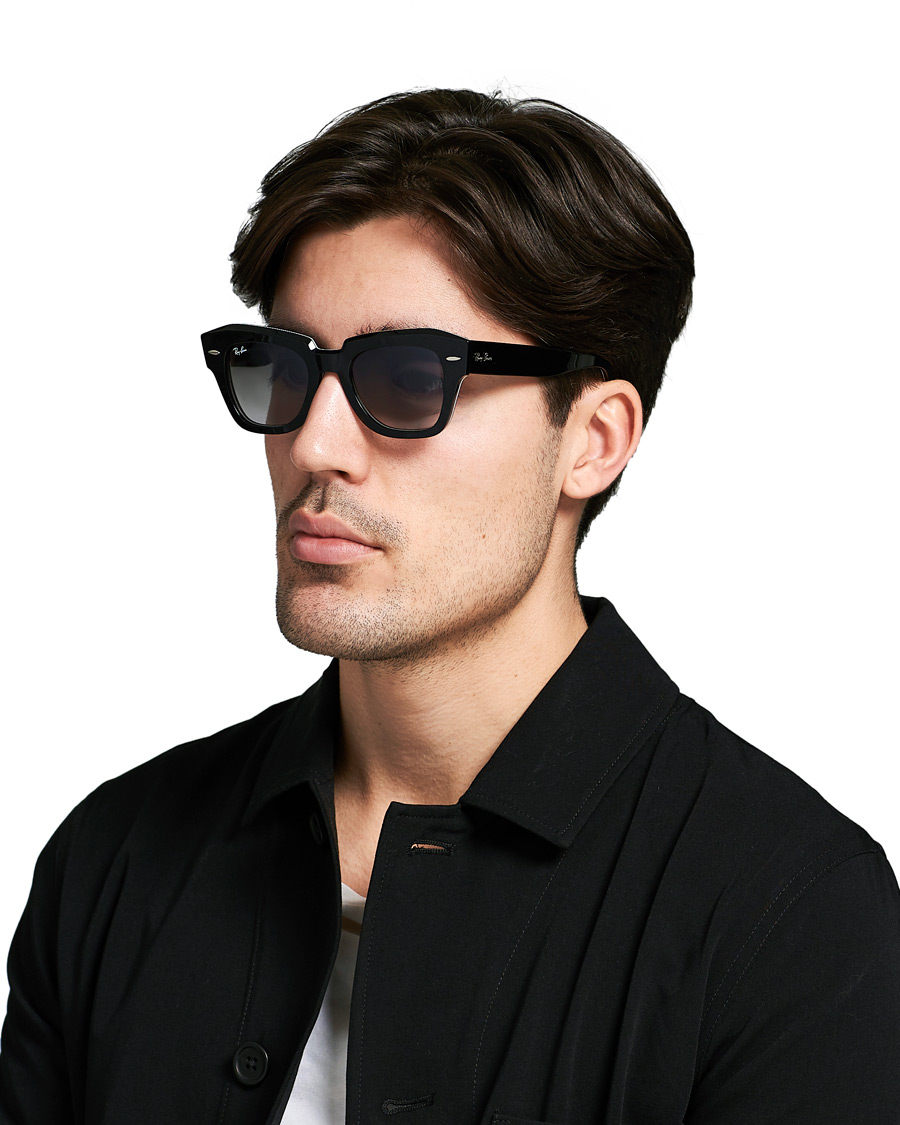 Herre | Ray-Ban RB2186 State Street Sunglasses Black | Ray-Ban | RB2186 State Street Sunglasses Black