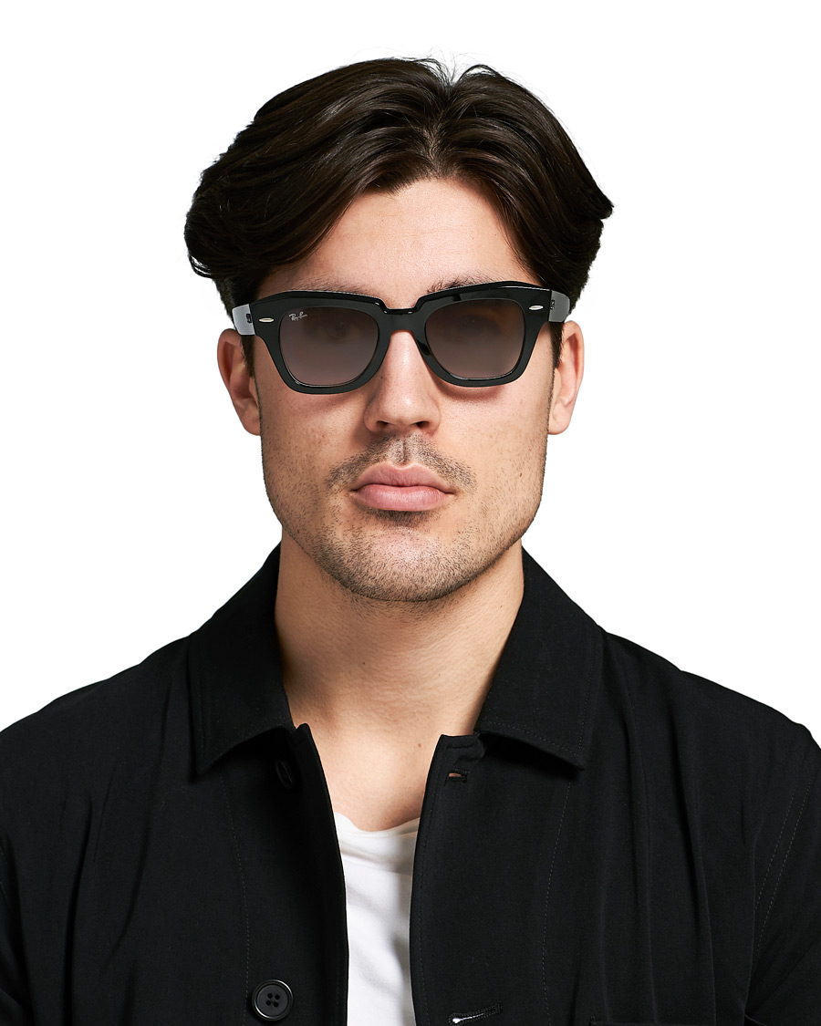 Herre | Ray-Ban RB2186 State Street Sunglasses Black | Ray-Ban | RB2186 State Street Sunglasses Black