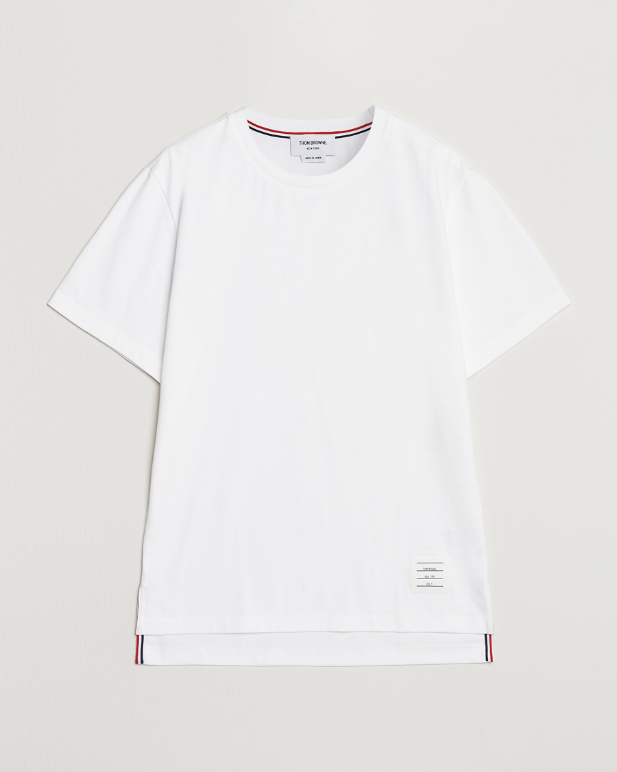 Herre | T-Shirts | Thom Browne | Relaxed Fit Short Sleeve T-Shirt White