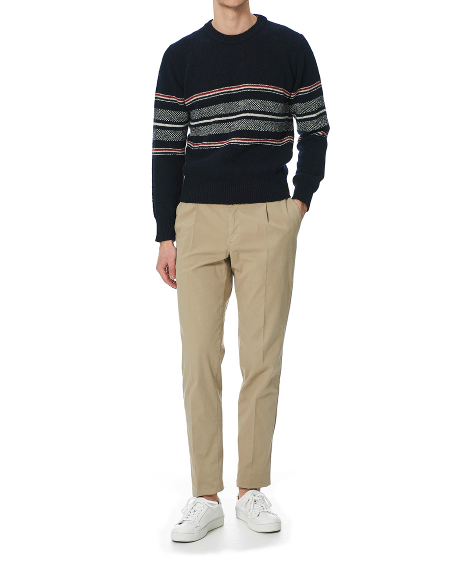 Herre | Trøjer | Thom Browne | Birdseye Jacquard Sweater Navy