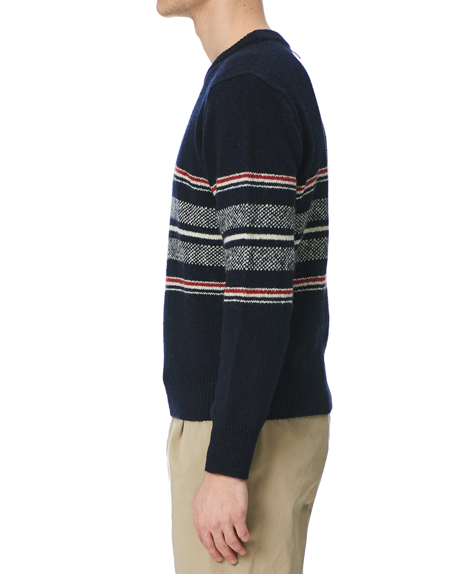 Herre | Trøjer | Thom Browne | Birdseye Jacquard Sweater Navy