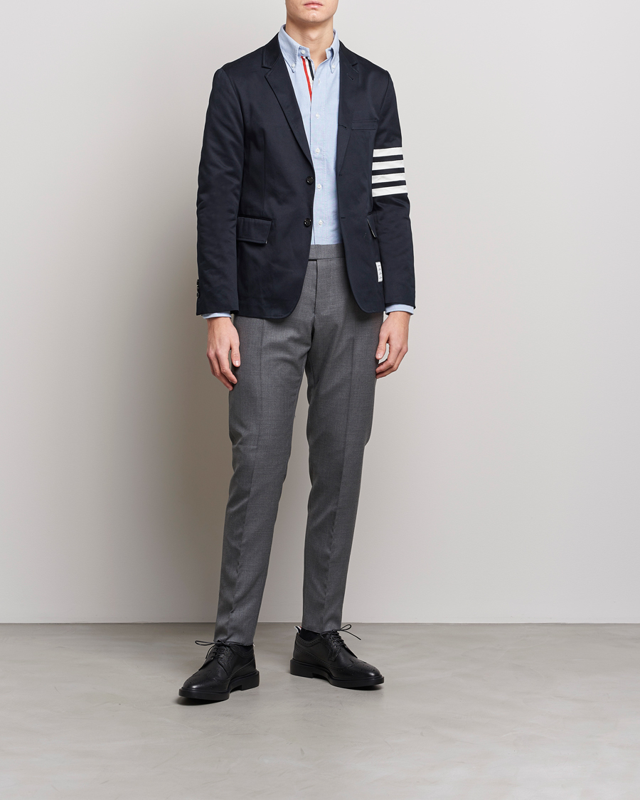 Herre | Blazere & jakker | Thom Browne | Unconstructed Cotton Blazer Navy