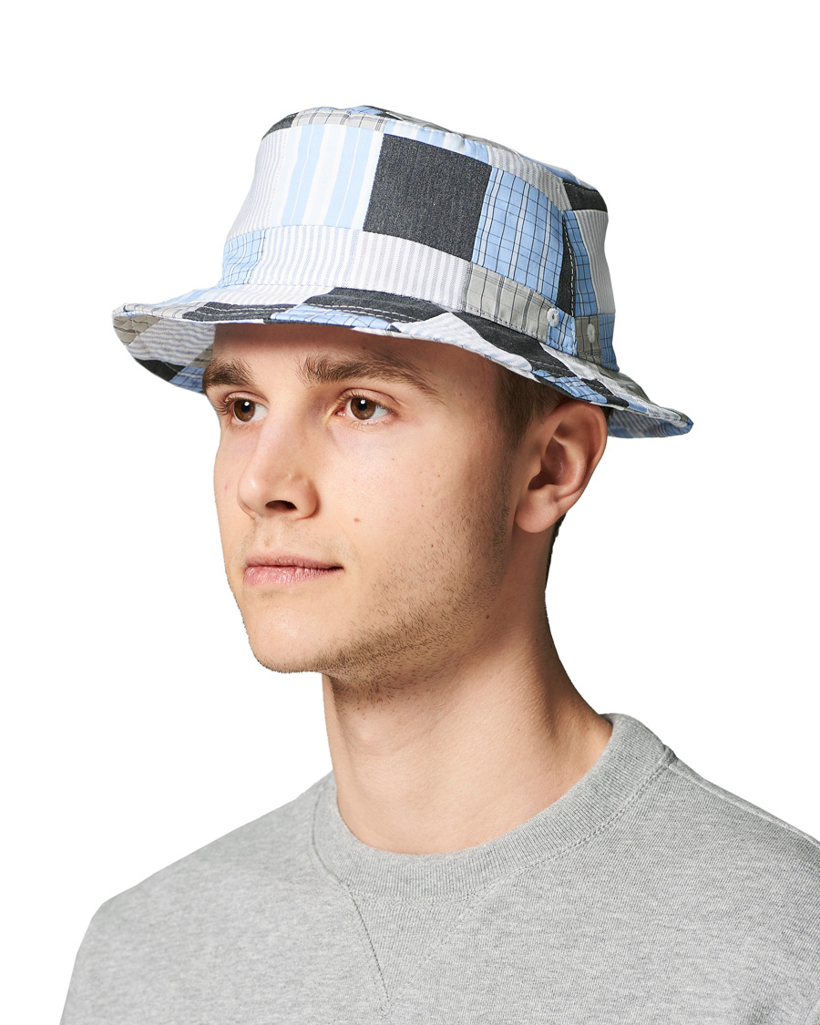 Herre | Thom Browne Bucket Hat Grey Patchwork | Thom Browne | Bucket Hat Grey Patchwork