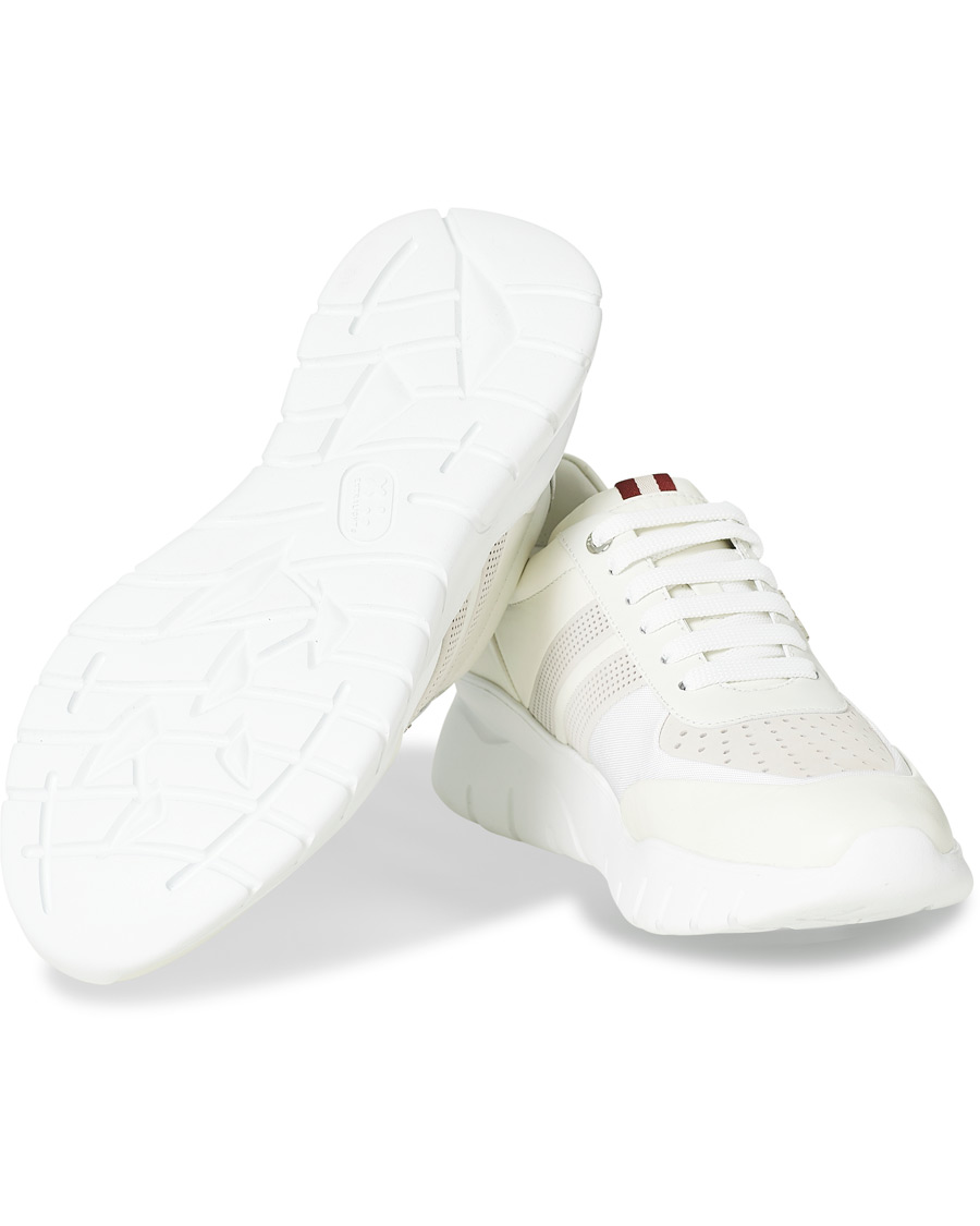 Herre | Bally Bison Running Sneaker White Calf | Bally | Bison Running Sneaker White Calf