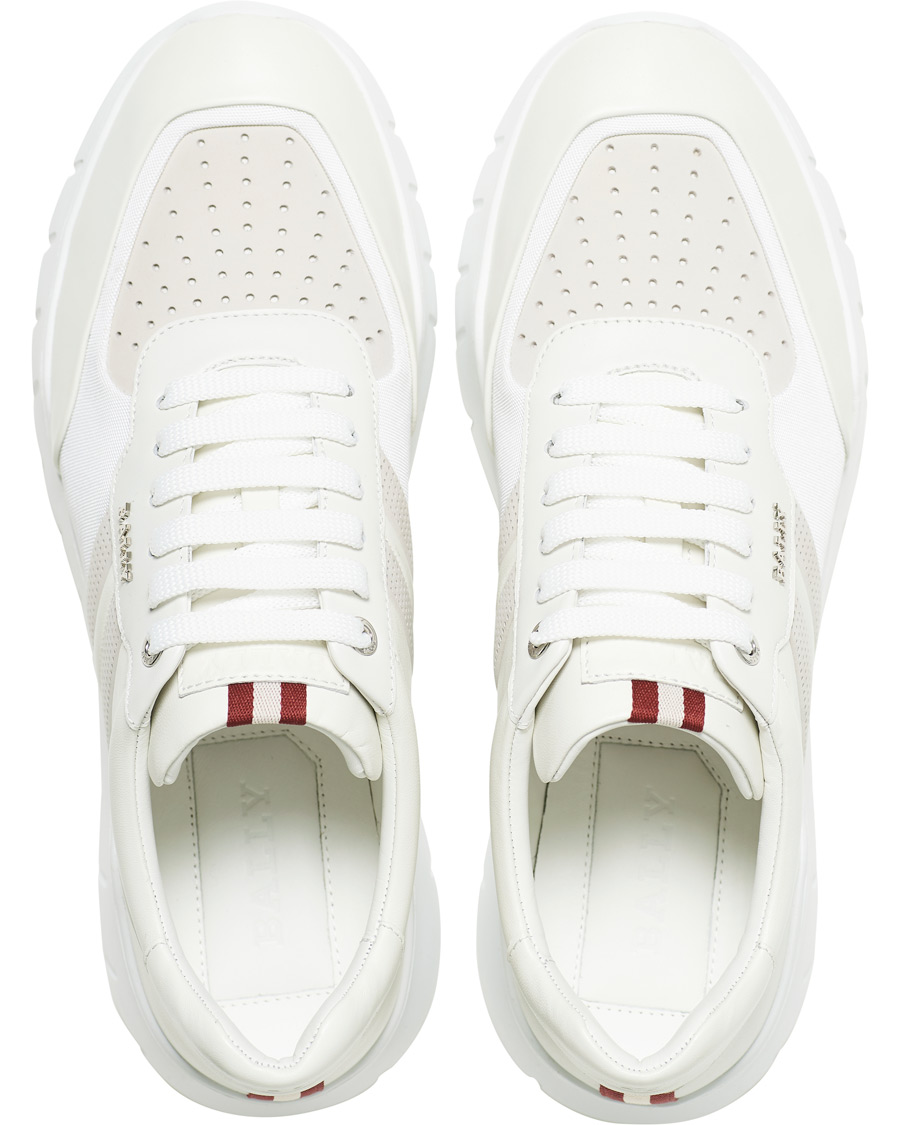 Herre | Bally Bison Running Sneaker White Calf | Bally | Bison Running Sneaker White Calf