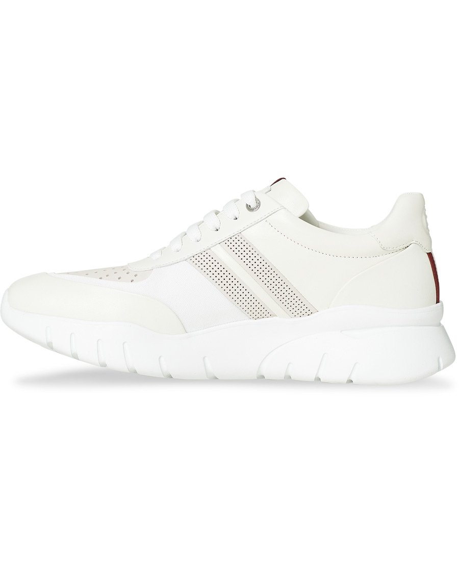 Herre | Bally Bison Running Sneaker White Calf | Bally | Bison Running Sneaker White Calf